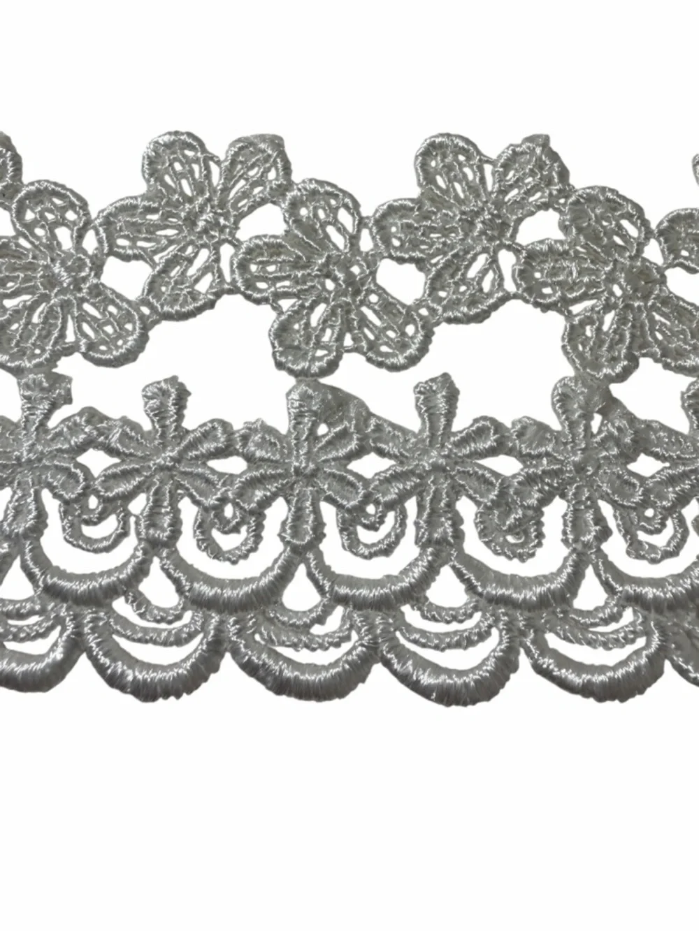 A'GACI White Lace Floral Chokers-2 pc set